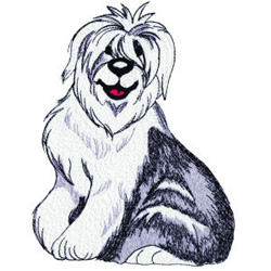 250x250 old english sheepdog designs for embroidery machines - Old English Sheepdog Drawing