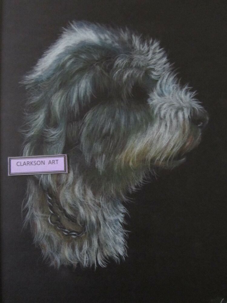 750x1000 original coloured pencil drawing picture of an old english - Old English Sheepdog Drawing