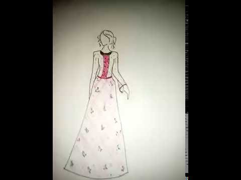480x360 how to draw old fashioned dress - Old Fashion Drawing