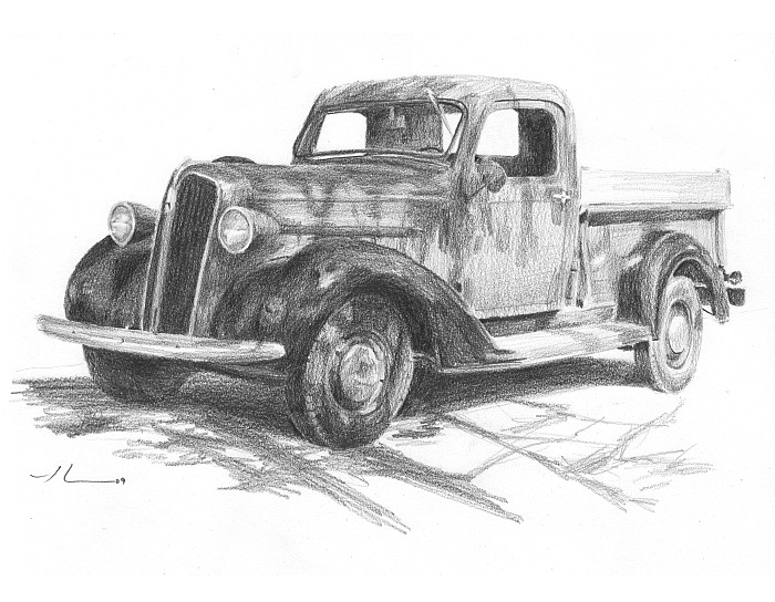 Old Ford Truck Drawing at Explore collection of