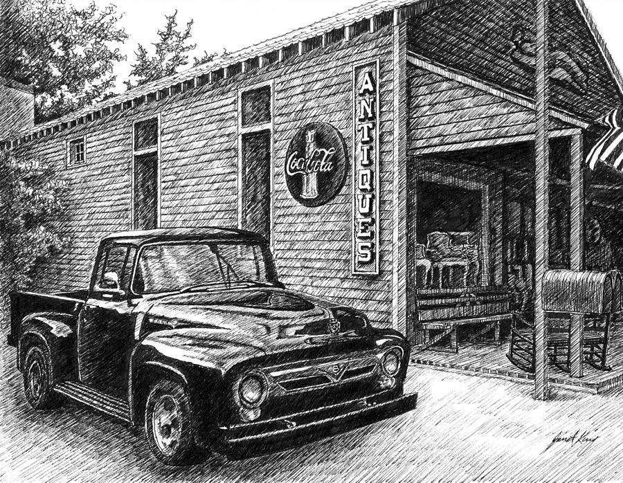 900x698 ford truck drawings fine art america - Old Ford Truck Drawing