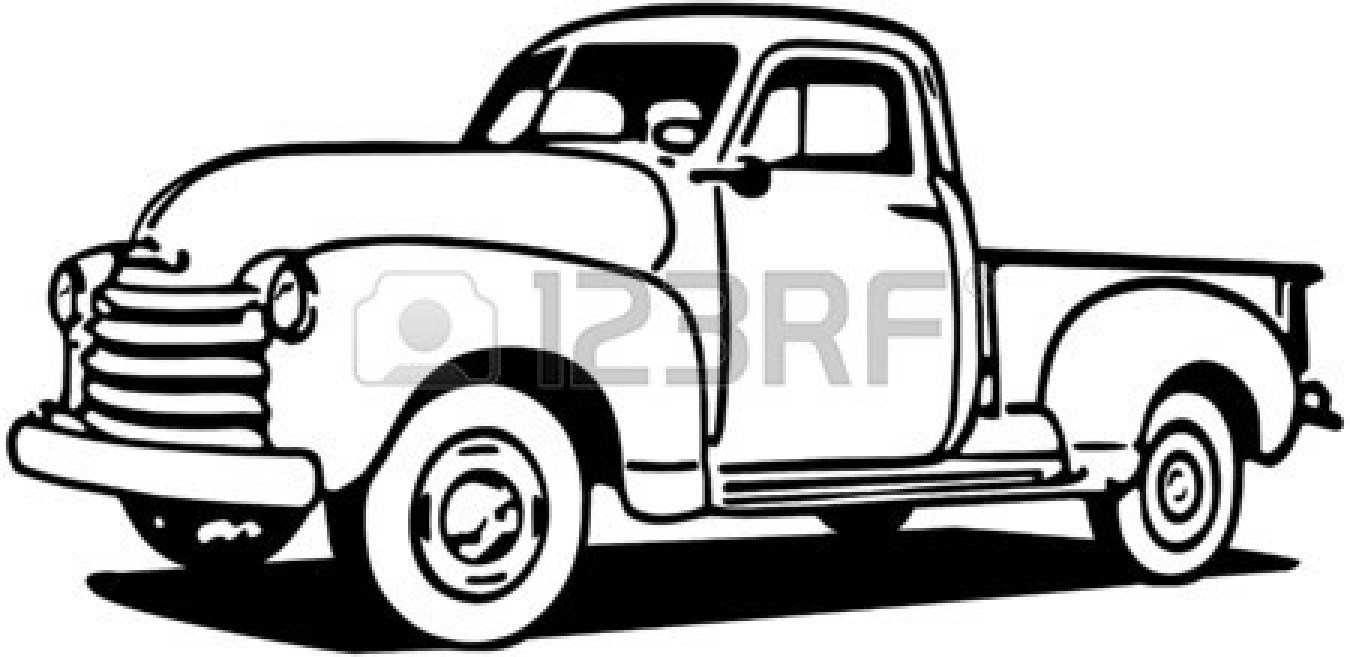 1350x657 ford trucks drawings fresh old ford truck clipart autostrach - Old Ford Truck Drawing