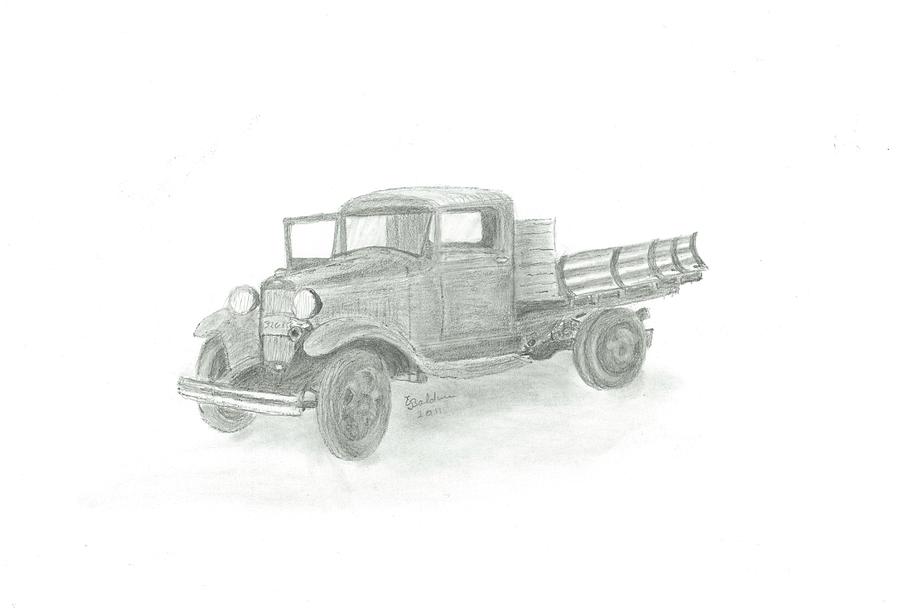 900x608 old ford truck drawing - Old Ford Truck Drawing
