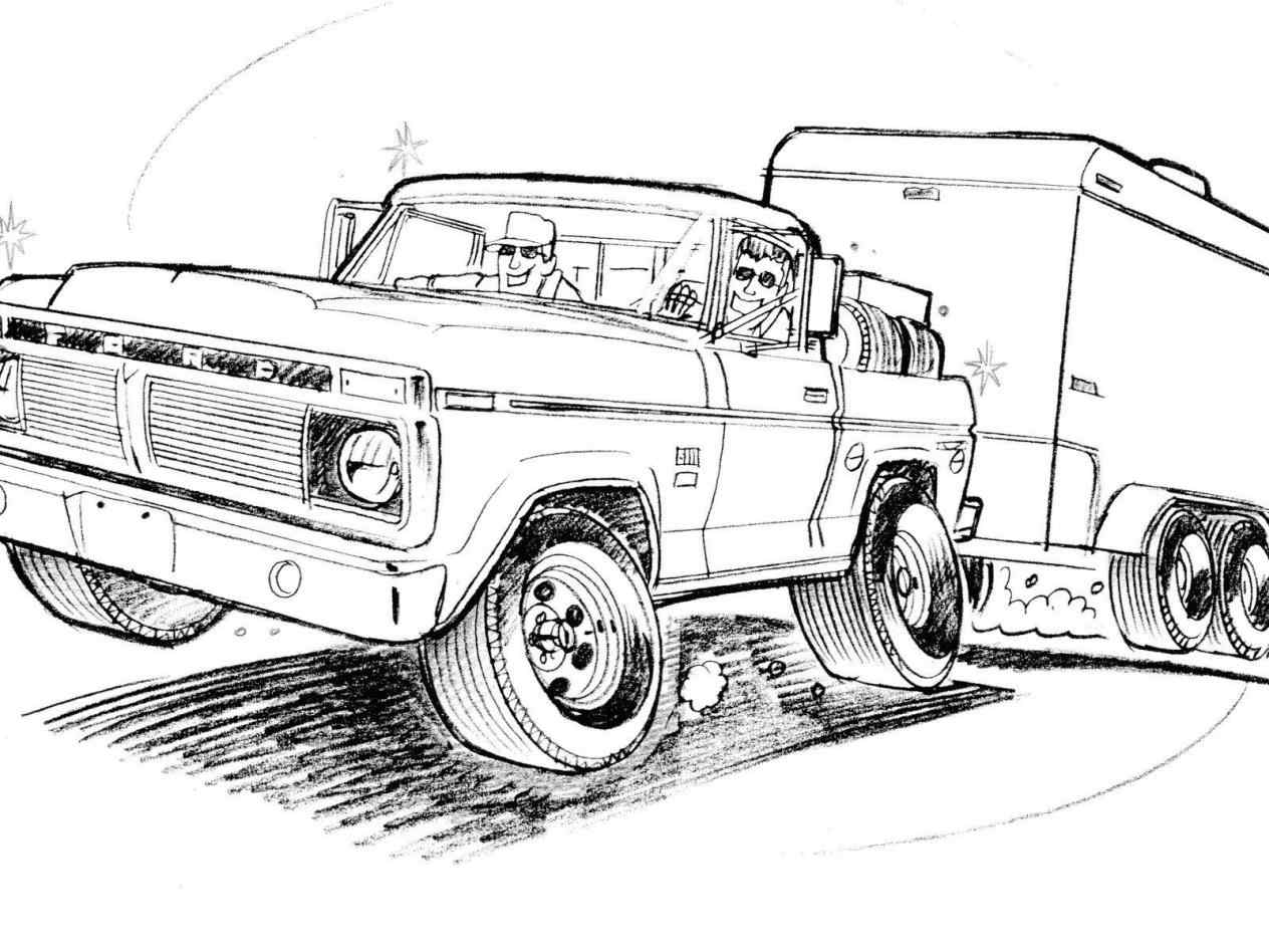 Old Ford Truck Drawing at Explore collection of