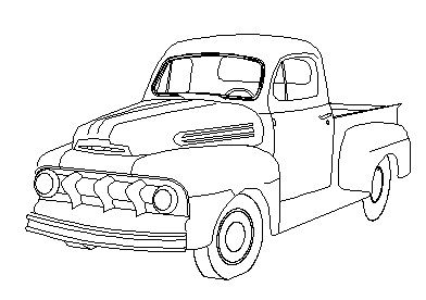 392x276 A Drawing - Old Ford Truck Drawing