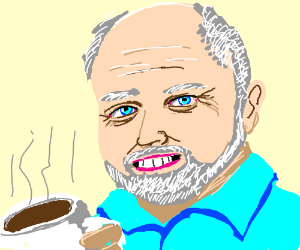 300x250 happy old guy - Old Guy Drawing