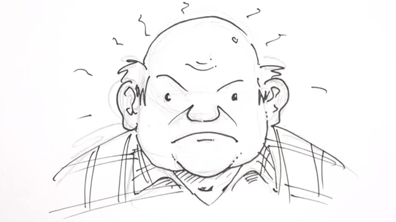 800x450 How To Draw An Old Man - Old Guy Drawing