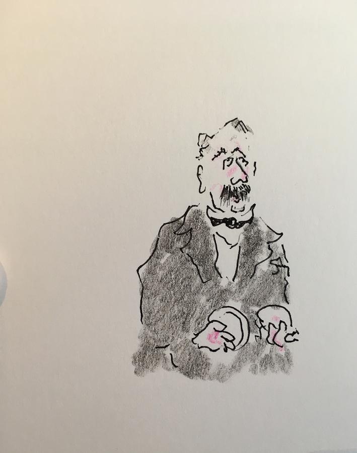 709x900 old guy drawing - Old Guy Drawing