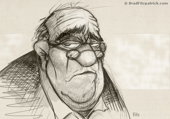 569x400 Old Man Drawing - Old Guy Drawing