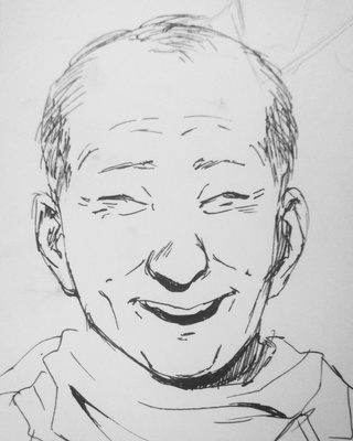 320x400 Skootch - Old Guy Drawing