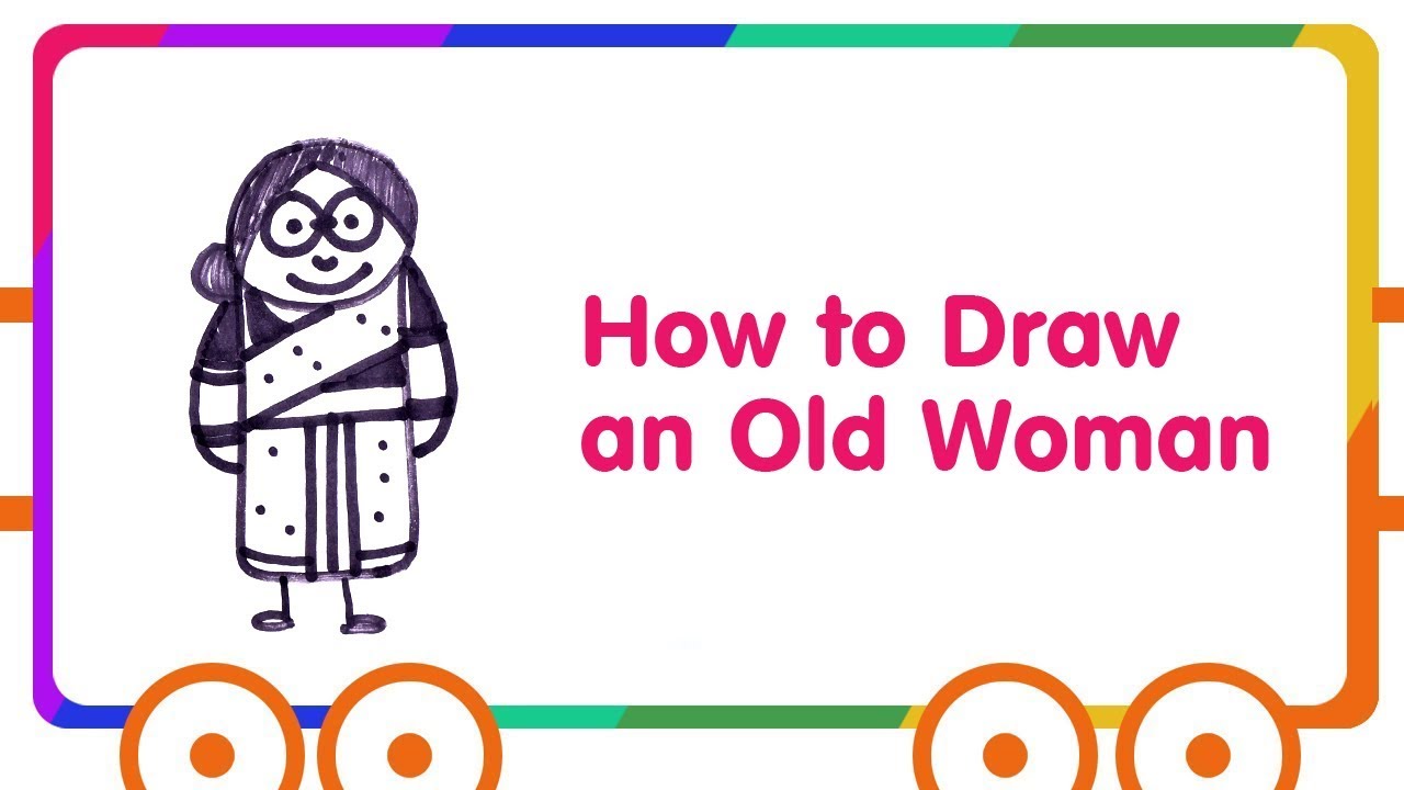 1280x720 How To Draw An Old Woman - Old Lady Cartoon Drawing
