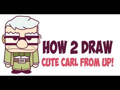 480x360 How To Draw Carl From Up Cute Easy - Old Man Cartoon Drawing