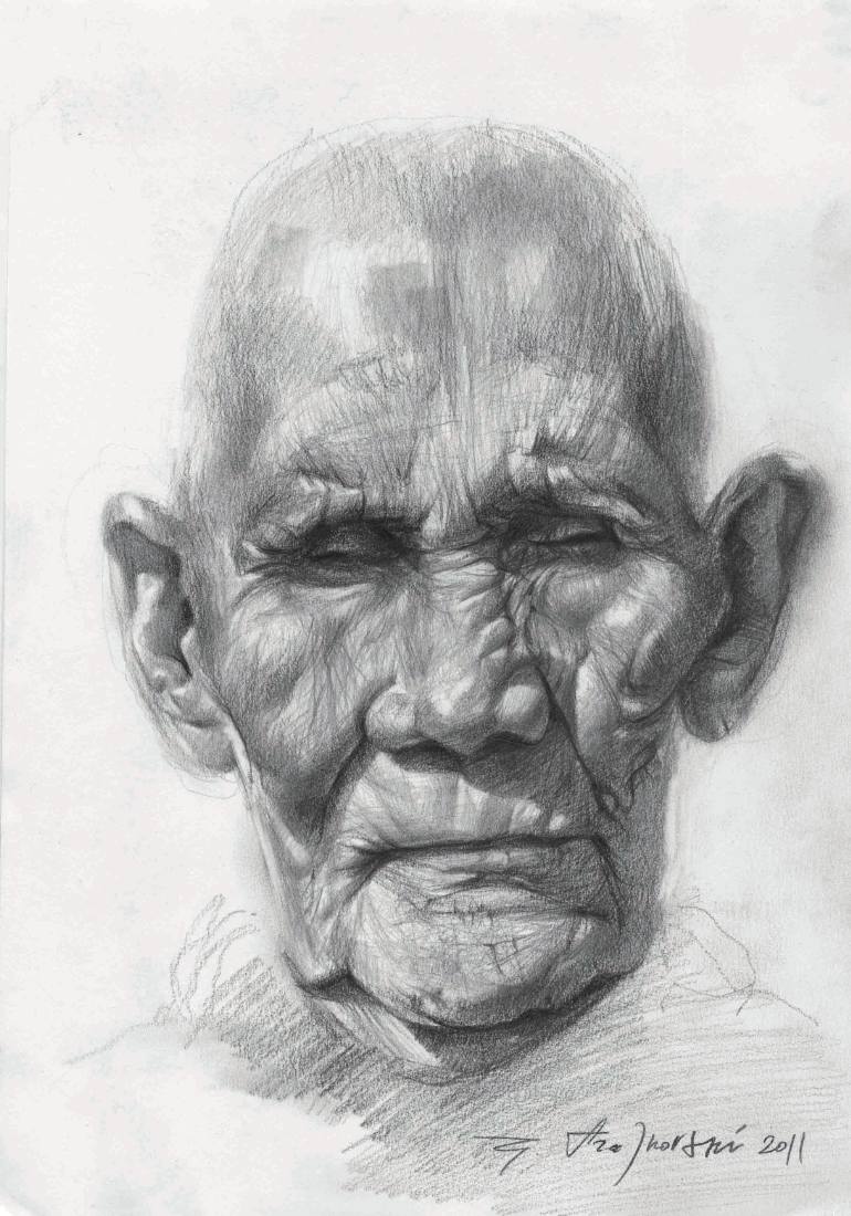 Old Man Drawing - Ol. 