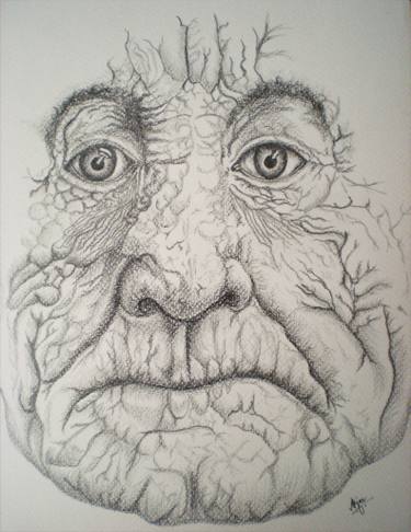 375x486 old man drawing - Old Man Drawing
