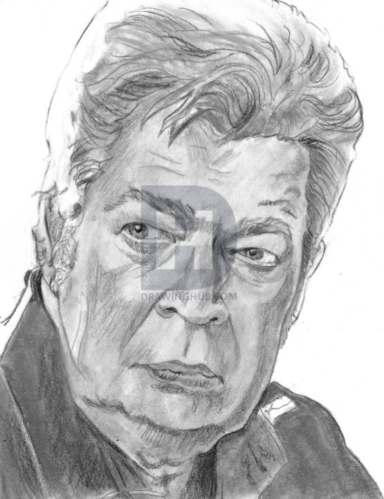 555x720 How To Draw Old Man, Pawn Stars, Richard Harrison, Step - Old Man Face Drawing