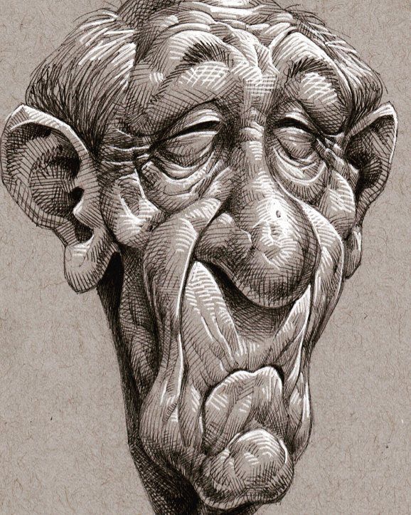 Old Man Face Drawing At Paintingvalleycom Explore