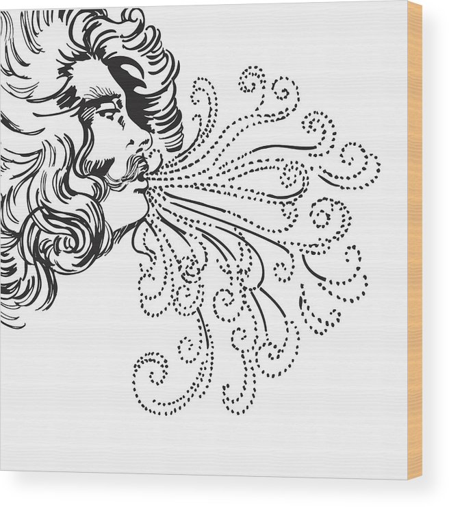 656x740 old man winter wood print - Old Man Winter Drawing