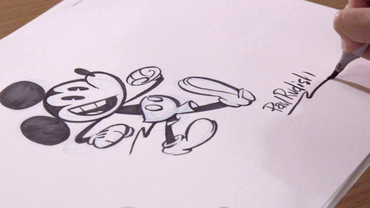1280x720 Mickey Mouse Cartoons' Creator Behind The Animation - Old Mickey Mouse Drawing