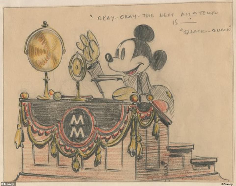 962x760 mickey mouse is years old unseen walt disney sketches released - Old Mickey Mouse Drawing