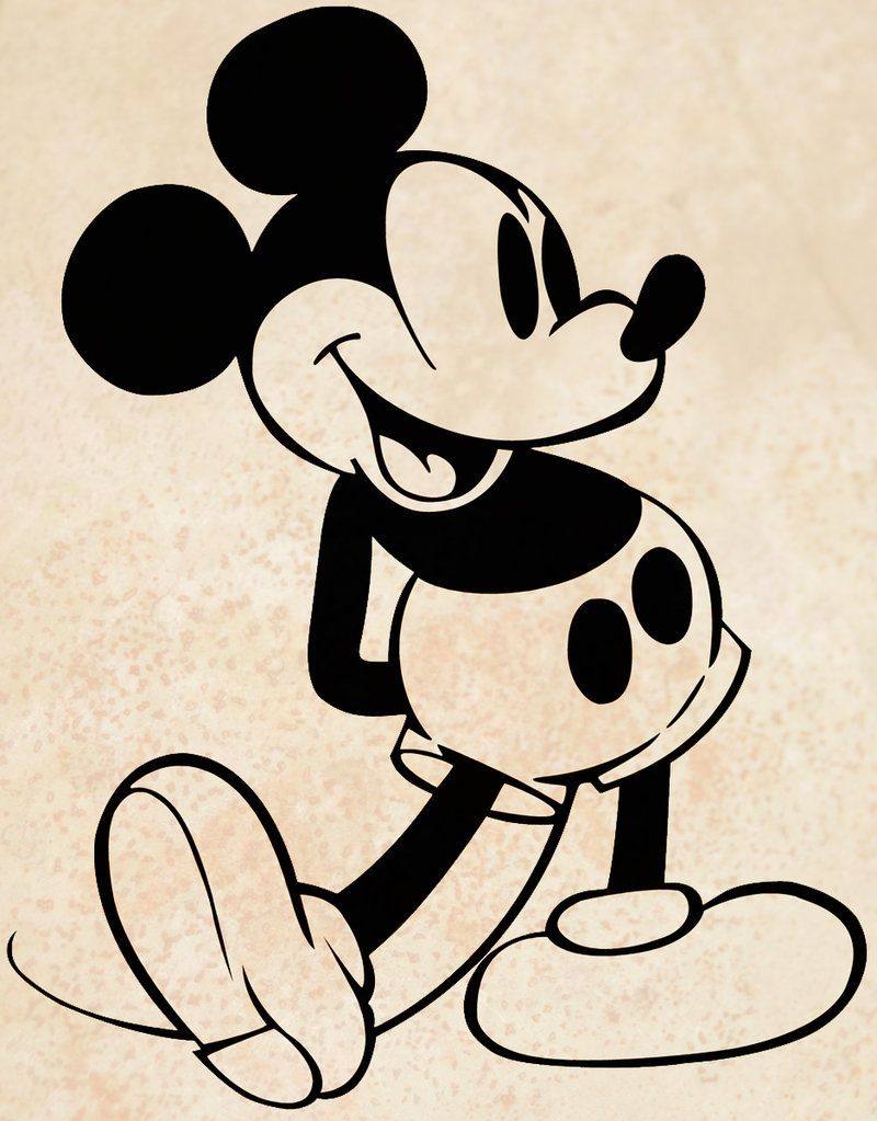 800x1023 mickey mouse artwork mickey mouse old look - Old Mickey Mouse Drawing