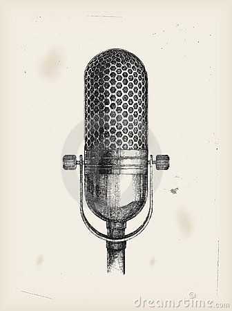 336x450 microphone drawing painting projects microphone drawing - Old Microphone Drawing