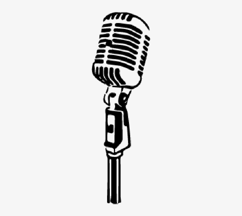 820x731 Old Microphone Vector Stock Vector Art More Images - Old Microphone Drawing