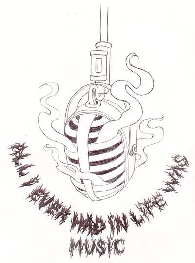 400x537 Microphone Tattoo Drawings - Old Microphone Drawing