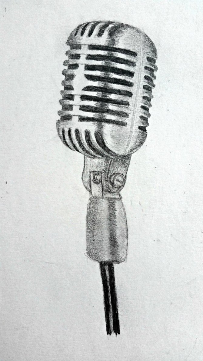 Best For Old Fashioned Microphone Drawing Easy.