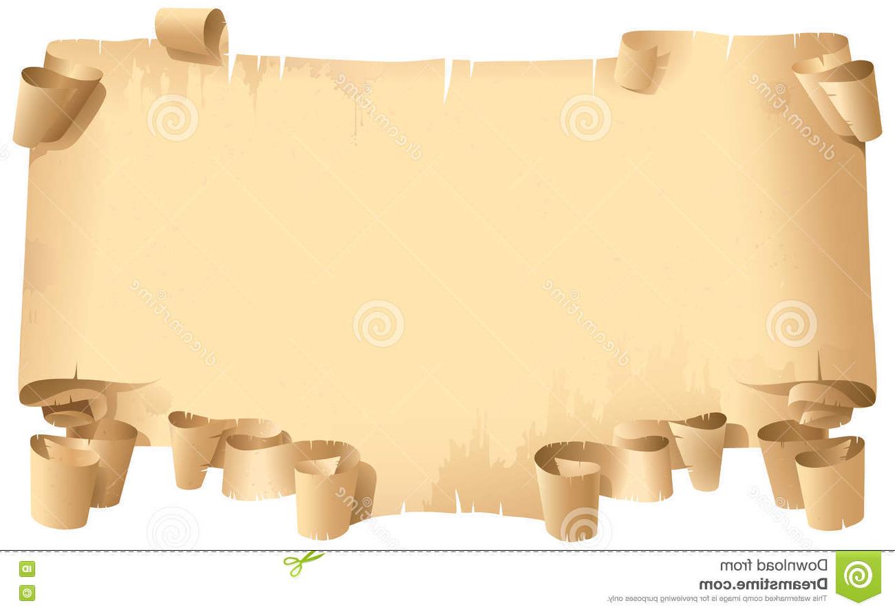 1300x889 best blank old paper vector illustration white background roll - Old Paper Drawing
