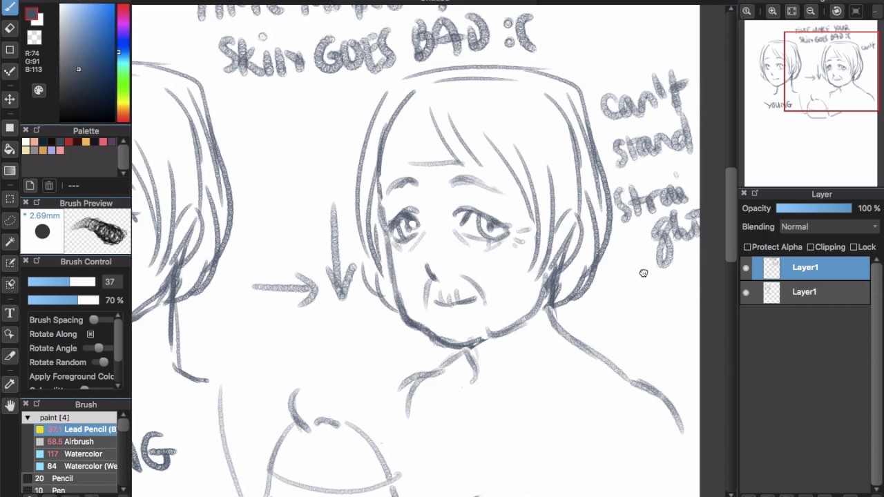 1280x720 how i draw how to draw old people - Old People Drawing