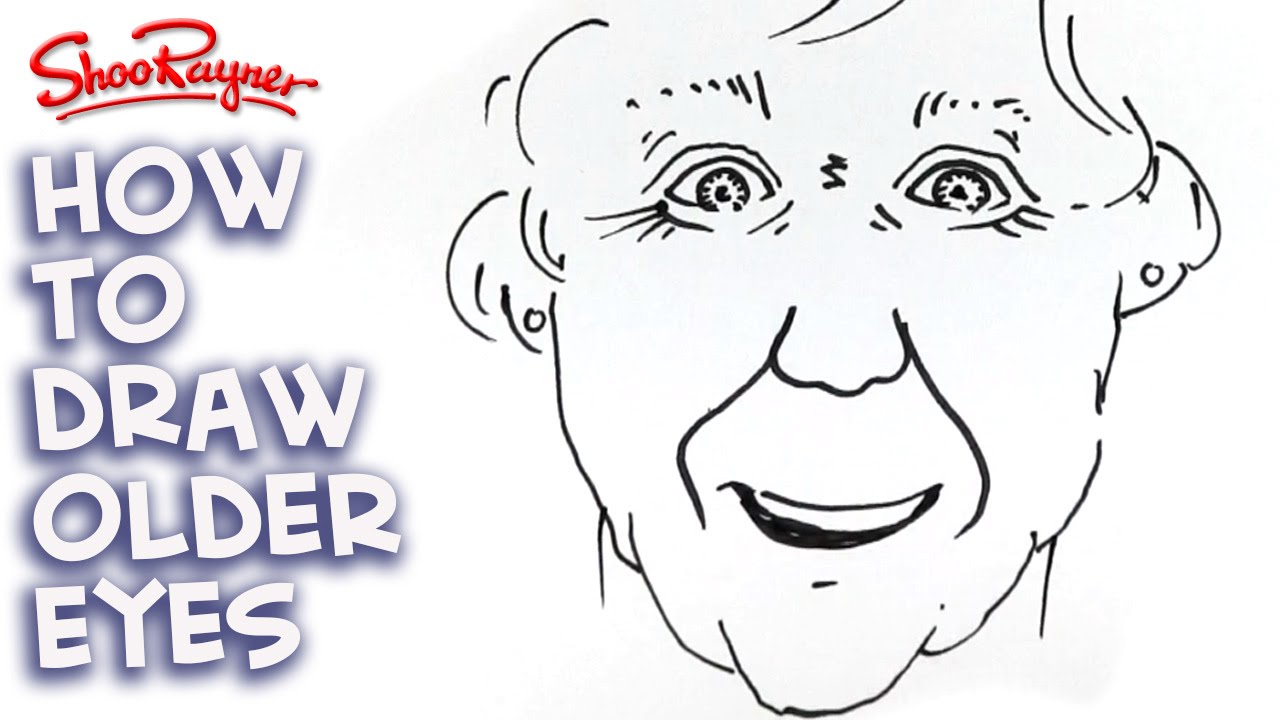 1280x720 how to draw old people's eyes - Old People Drawing