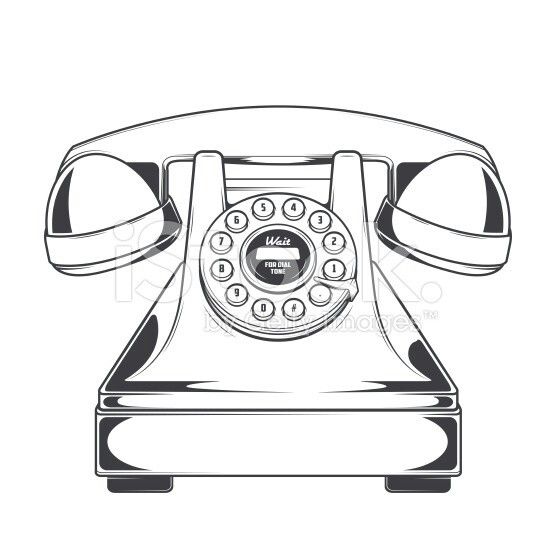 556x556 old phone backgrounds drawings, illustration, vintage drawing - Old Phone Drawing
