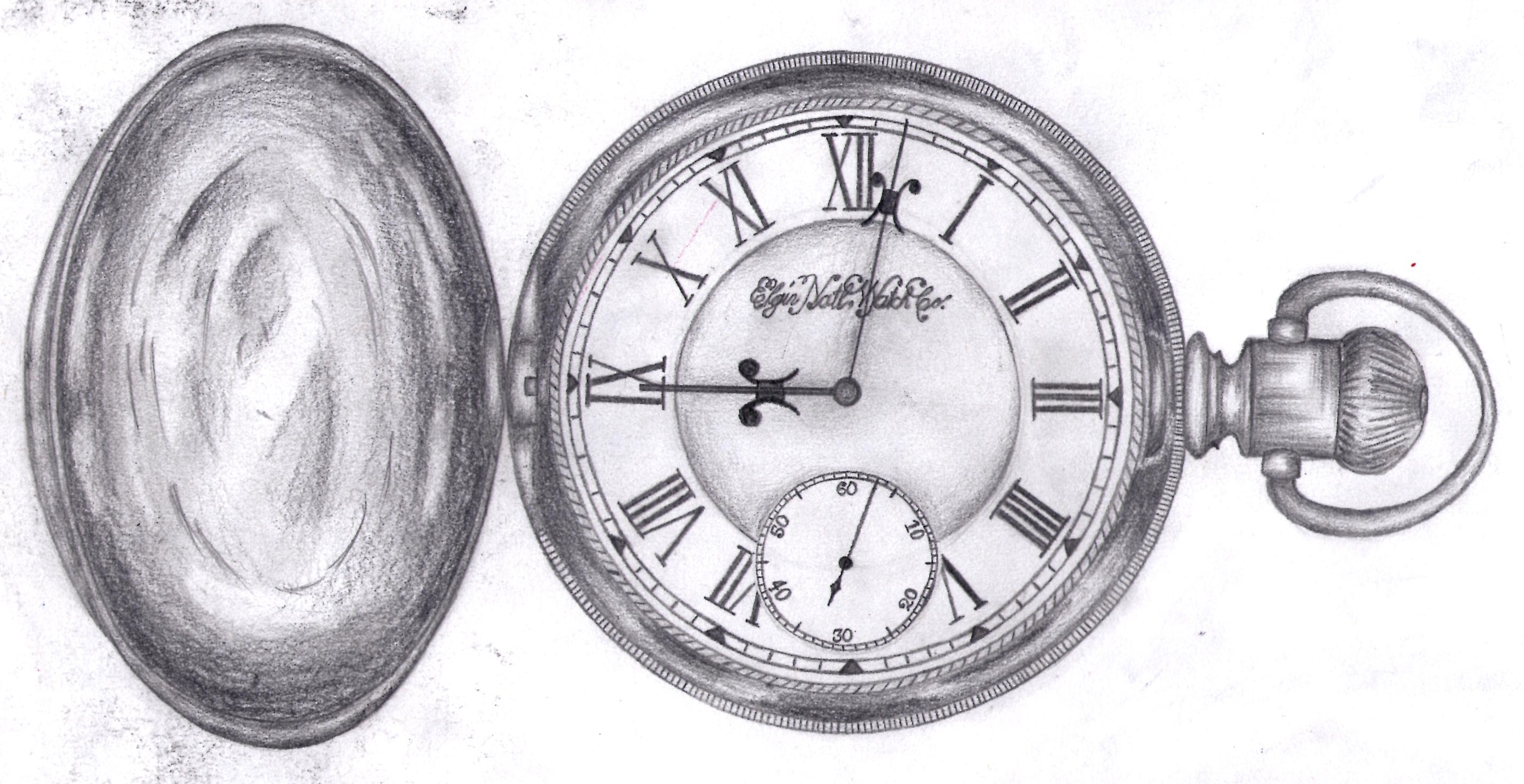 Old Pocket Watch Drawing at Explore collection of