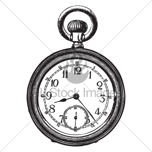 500x500 old pocket watch gl stock images - Old Pocket Watch Drawing