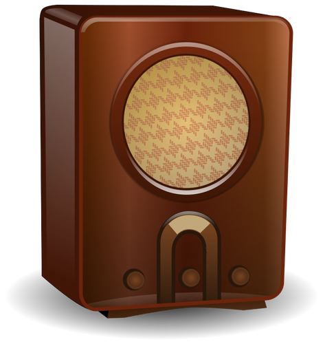 470x500 old radio vector drawing - Old Radio Drawing
