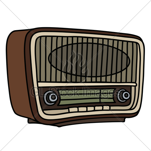 500x500 the old radio gl stock images - Old Radio Drawing
