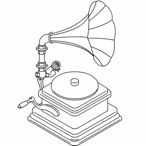 474x474 record player drawing tumblr gtgt - Old Record Player Drawing