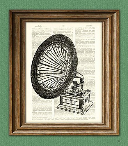 440x500 antique gramophone old record player print over - Old Record Player Drawing