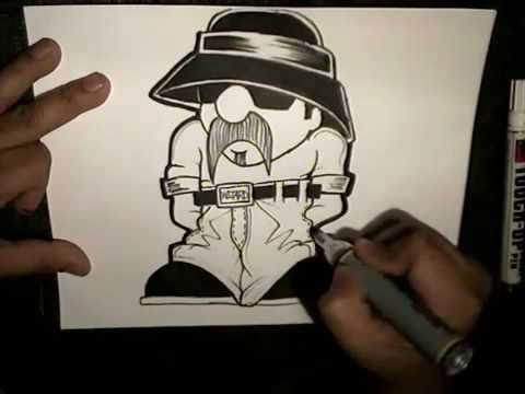 480x360 skull camp drawing oldschool cholo character - Old School Drawings