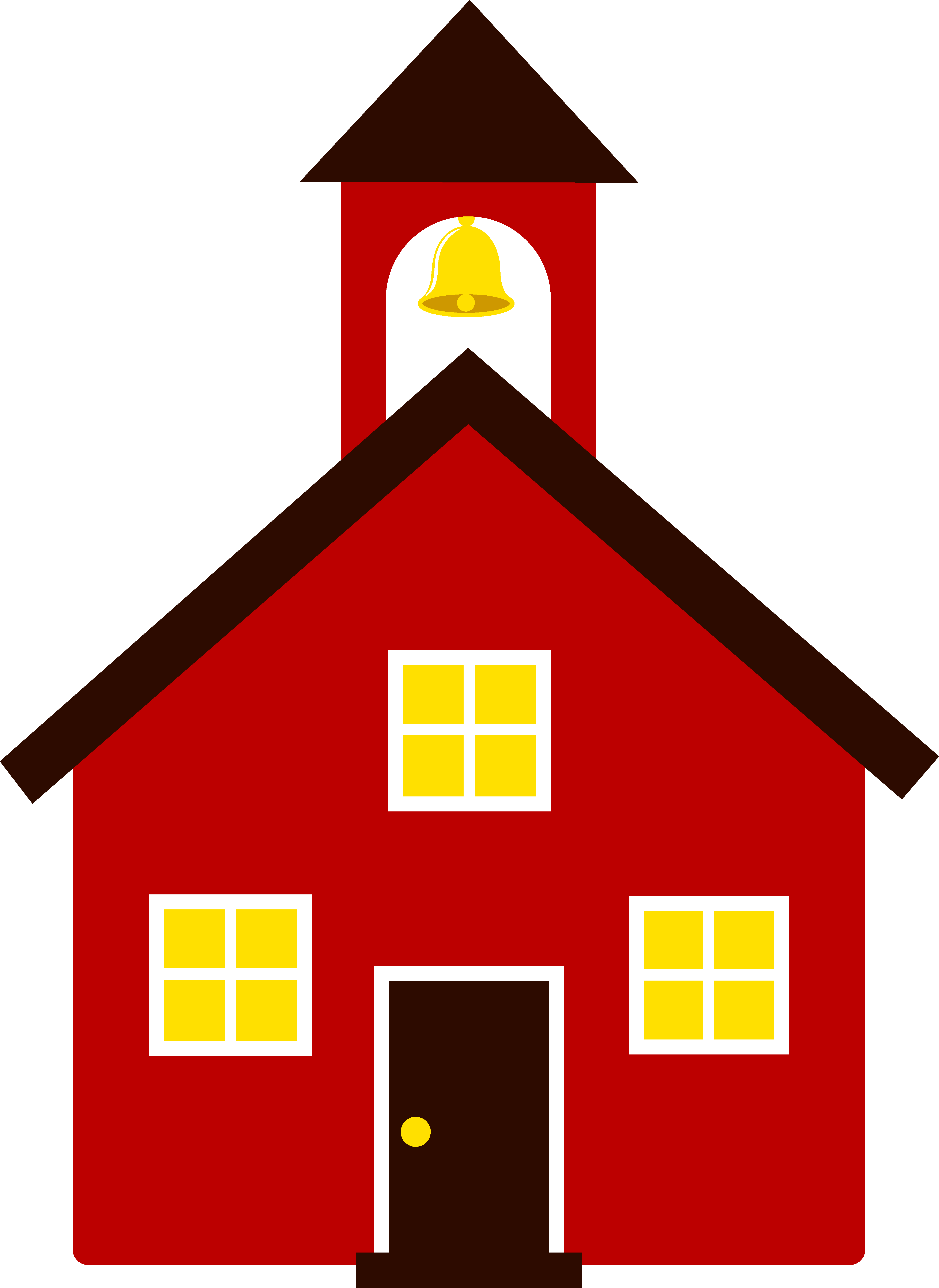 4446x6100 free school clip art little red school house - Old School House Drawing