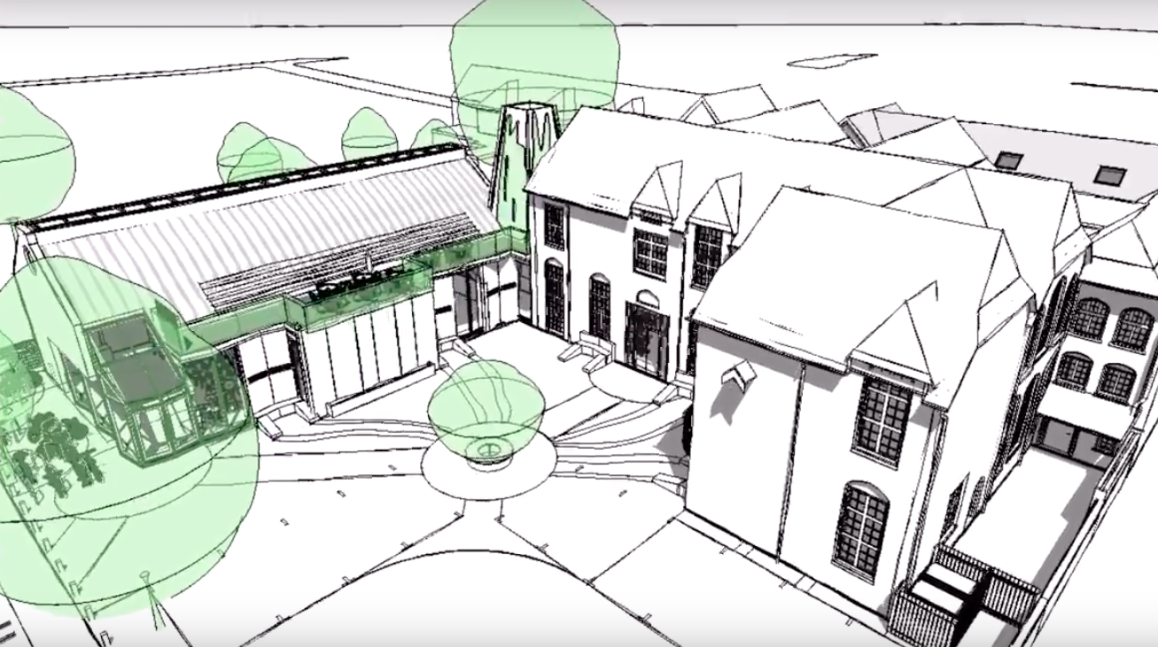 1307x731 See Our Plans For The Old Schoolhouse - Old School House Drawing