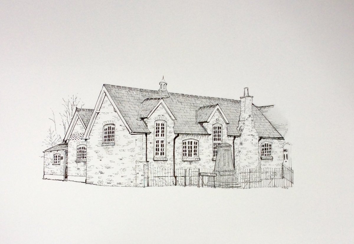 1200x827 ali kelly on twitter the old school house pencil and ink - Old School House Drawing