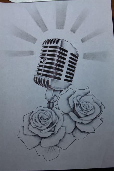 Old School Microphone Drawing at PaintingValley.com | Explore ...