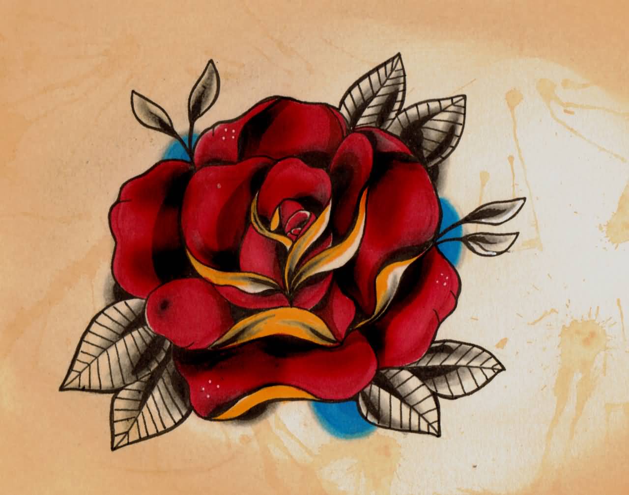 Old School Rose Drawing at PaintingValley.com | Explore collection of ...