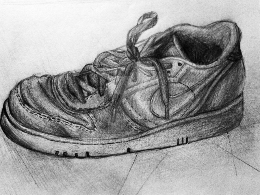 Old Shoes Drawing at PaintingValley.com | Explore collection of Old ...