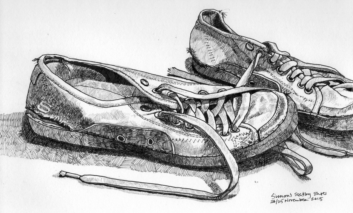 1200x725 Old Shoes Drawing - Old Shoes Drawing