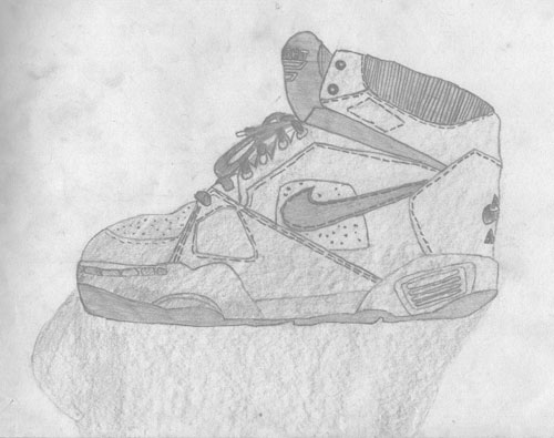 500x395 Two Shoes Life Without Taffy - Old Shoes Drawing
