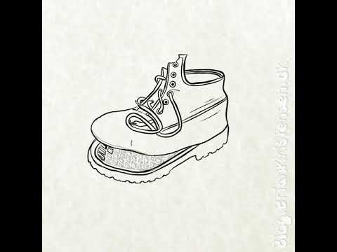 480x360 Daily Sketch - Old Shoes Drawing