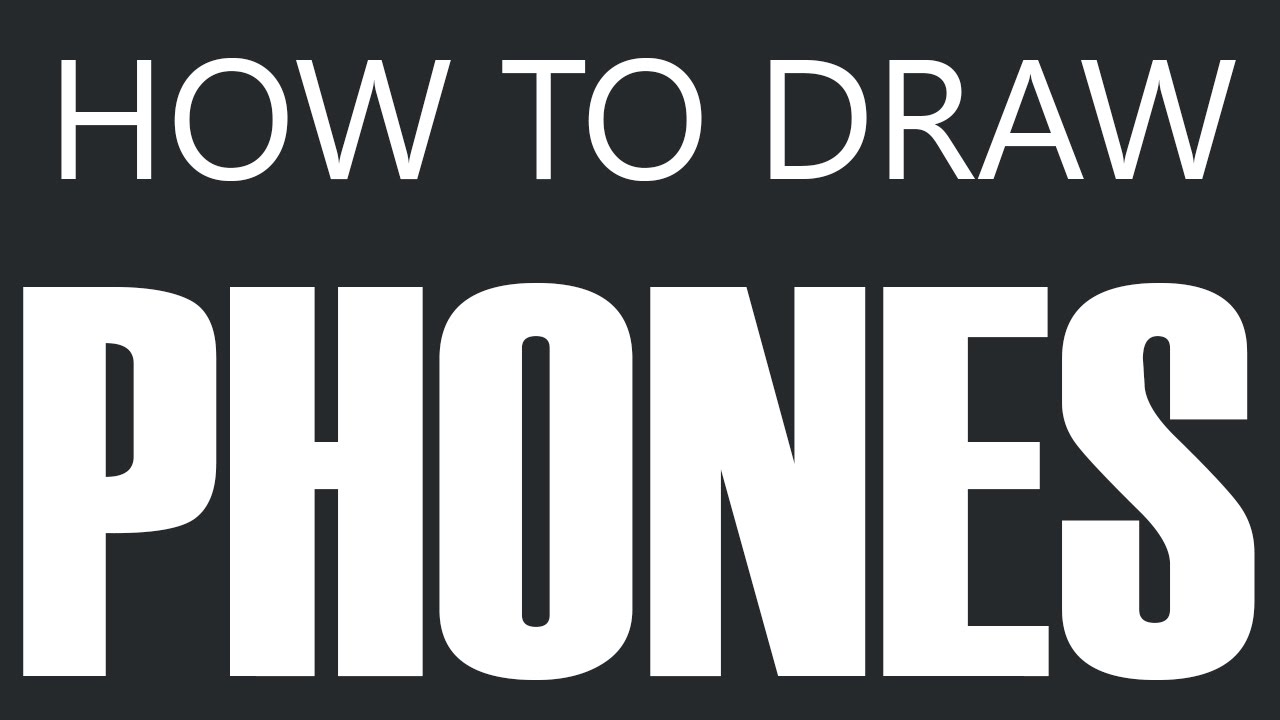 1280x720 How To Draw A Phone - Old Telephone Drawing