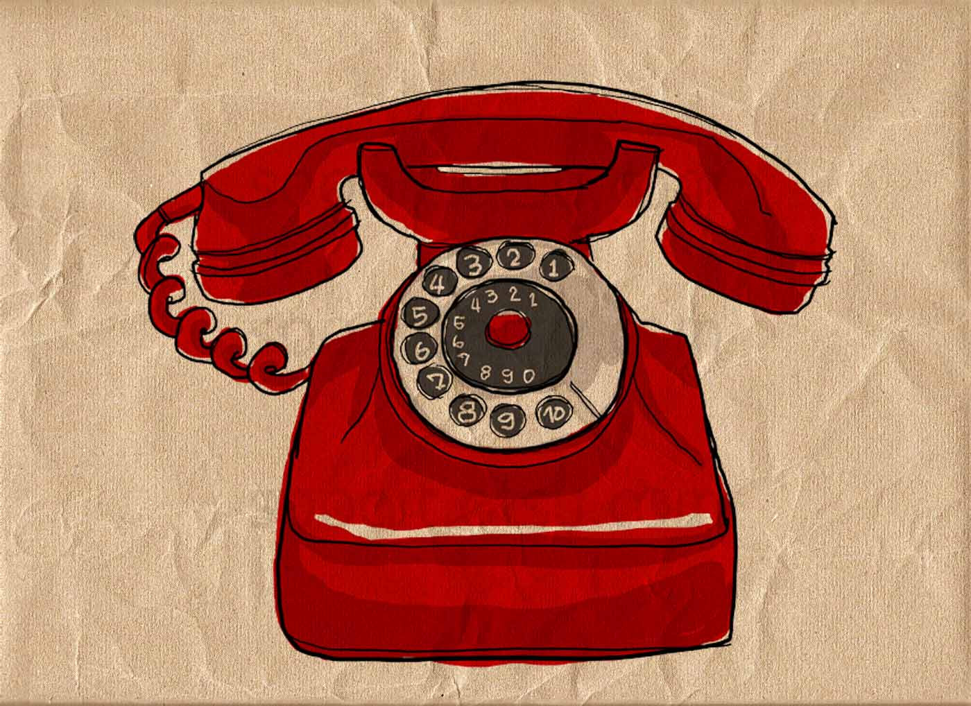 1400x1018 old red telephone digital image sheet original illustrate etsy - Old Telephone Drawing